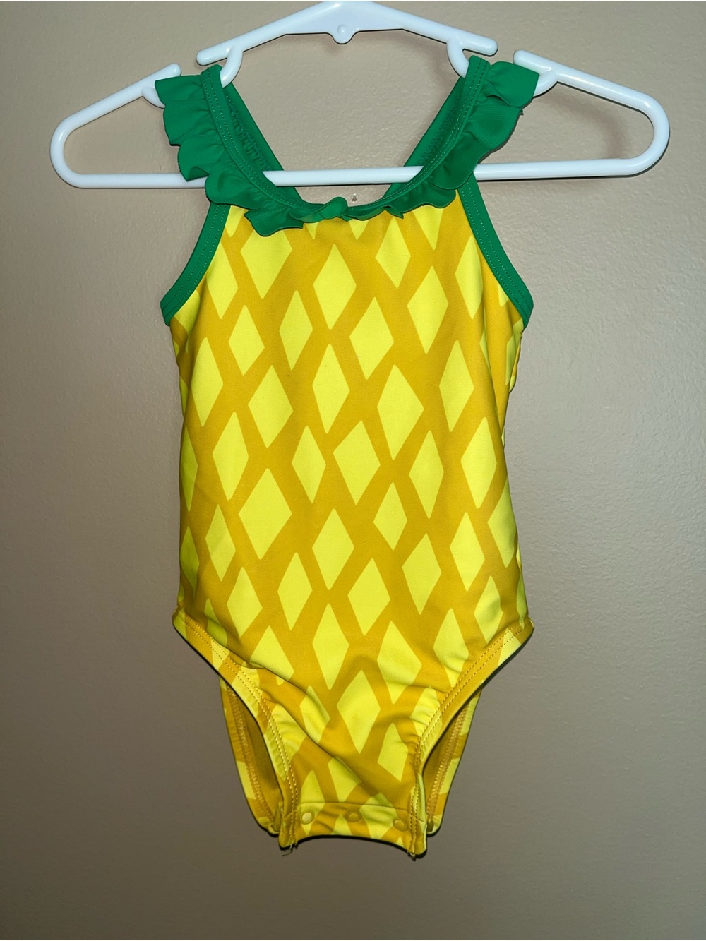 Girls Size 12/18 Months Pineapple Bathing Suit Old Navy
